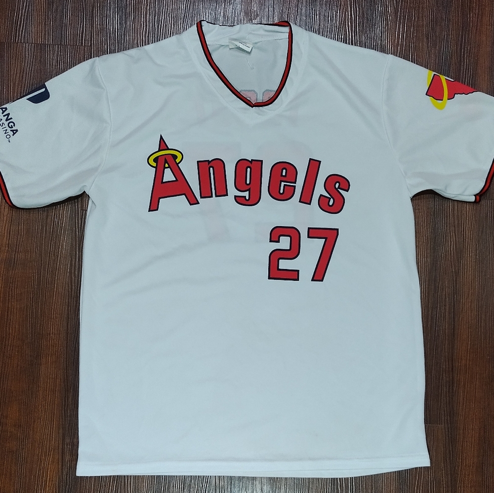 Angels #27 Mike Trout Jersey Size XL